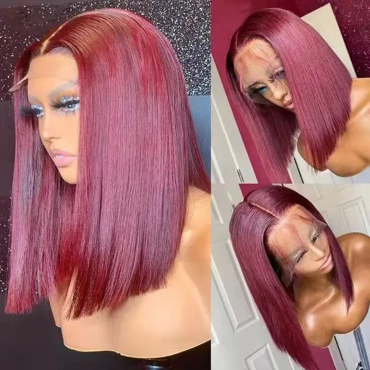 8 Inches / 99J Color Discount Deal Orange Ginger Bob Full Virgin