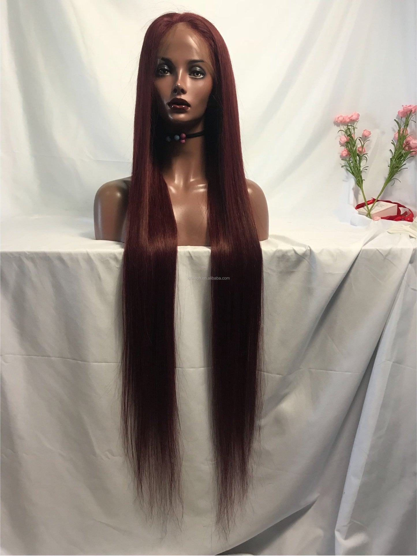 8 Inches / 99J New Arrival Peruvian Virgin Human Hair 40inch 99J Cuticle Aligned Virgin Wigs Vendors
