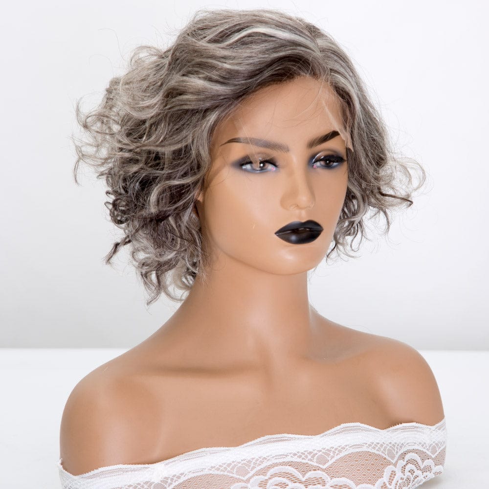 8 Inches / Picture Color New Arrival Hot Selling 8inch short european hair mono wigs with beautiful color