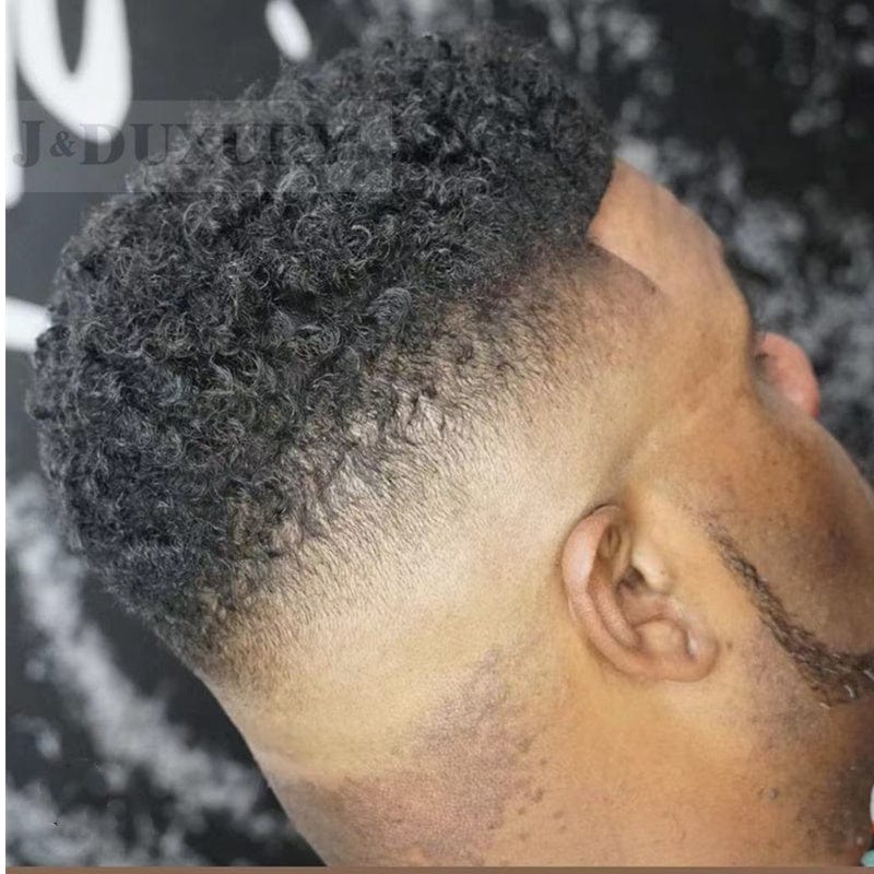 8 Inches / toupee for men 8x10 human hair toupee human hair wigs pixie cut afro toupee for black men full lace toupee for black men
