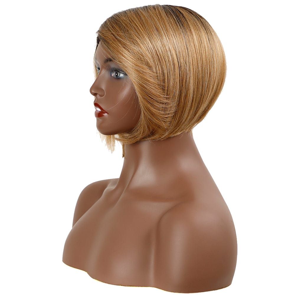8 Inches / TT6/23C high temperature synthetic wig sleek wholesale cheap heat resistant made machine wig straight bob synthetic hair wig for women