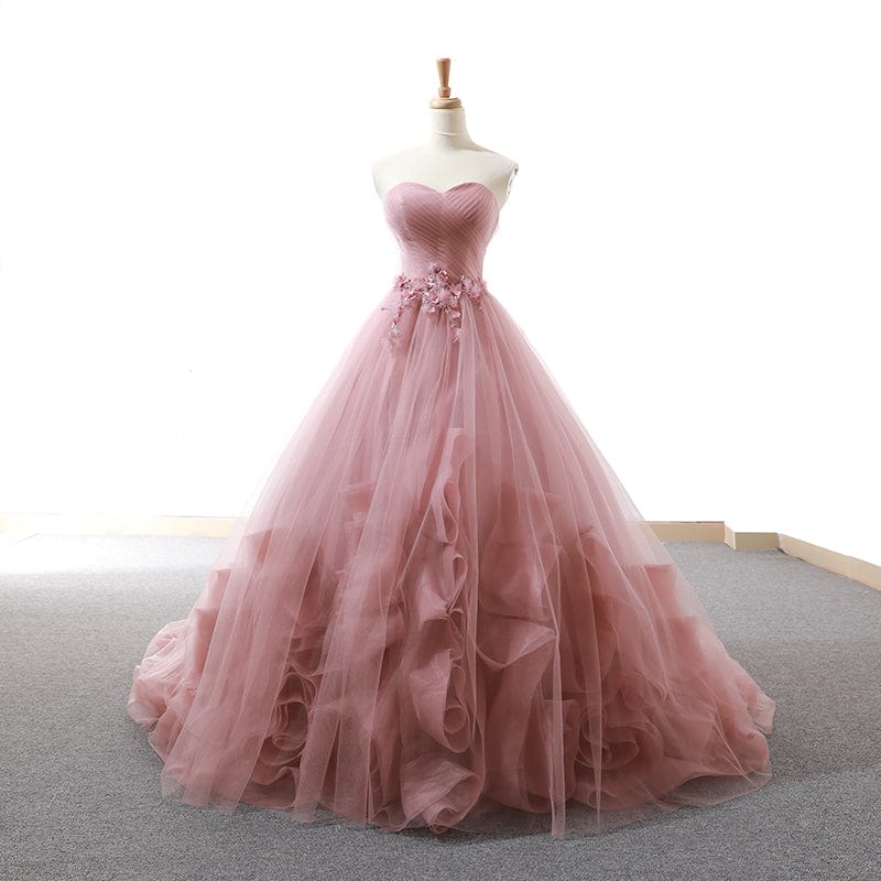 8 / Pink Jancember RSM66290 evening dress with applique sequin formal made in china