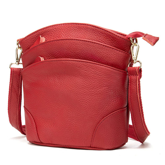8363-red Bags 8363 Women's Shoulder Genuine Leather Handbag Small Women's Bag Female Crossbody Bags for Women Summer bolsa feminina