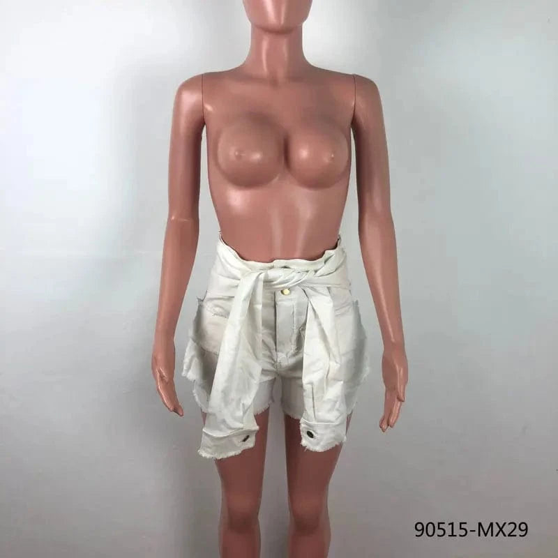 90515-MX29 new design 3 colors jeans shorts women with pockets