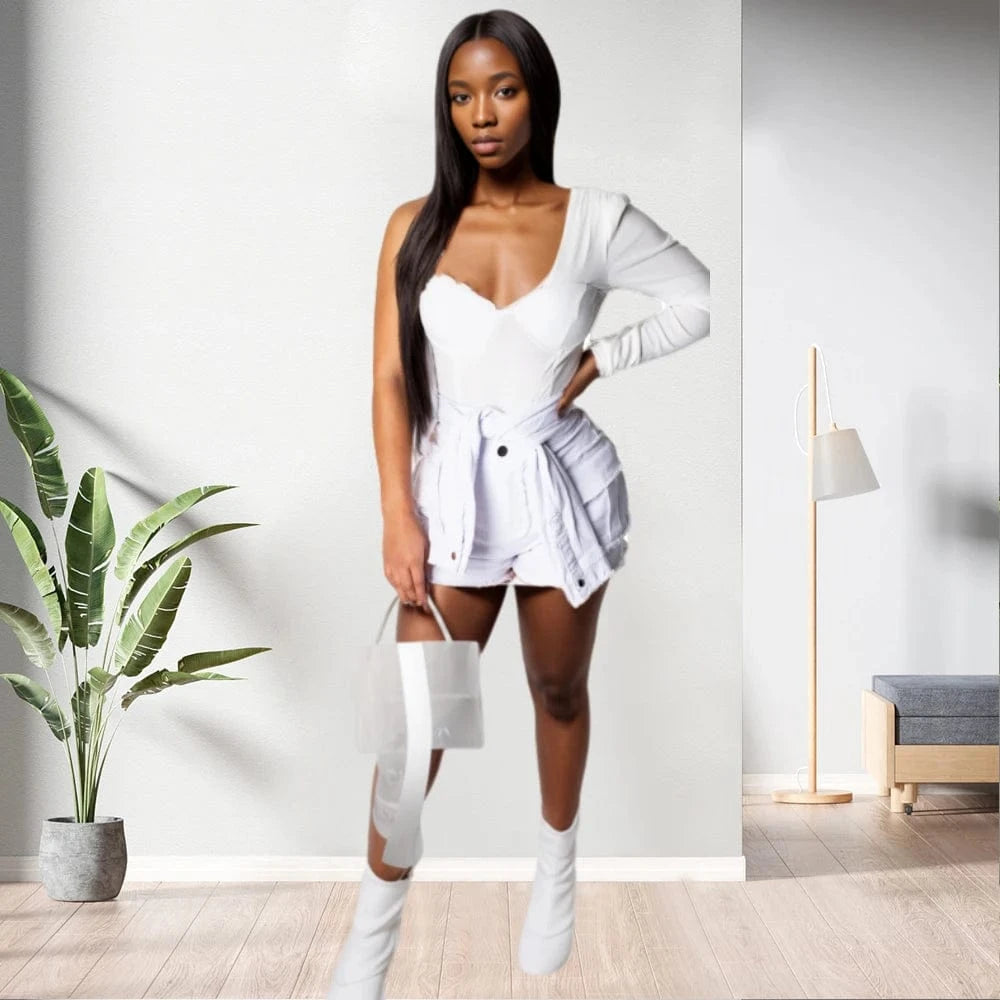 90515-MX29 new design 3 colors jeans shorts women with pockets