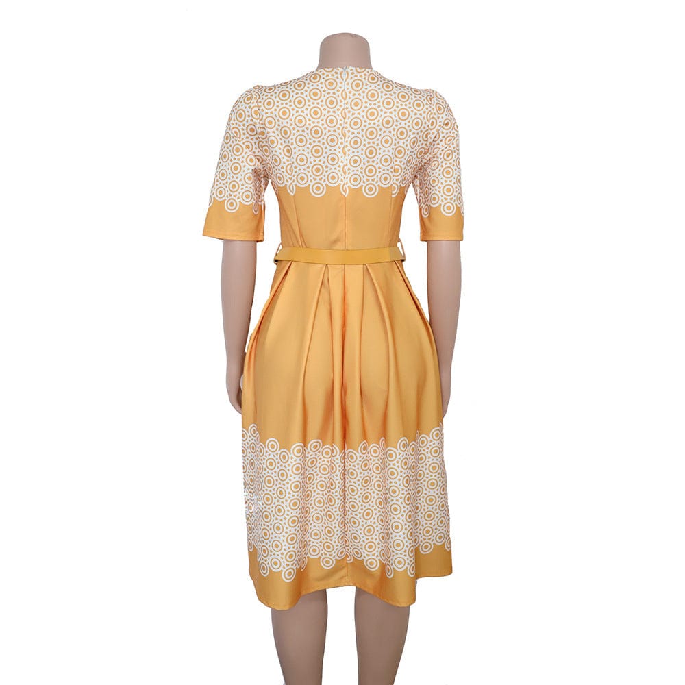 90820-MX75 loose A-line african popular plus size dress for women