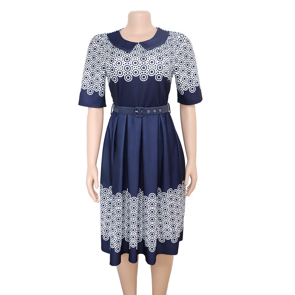 90820-MX75 loose A-line african popular plus size dress for women