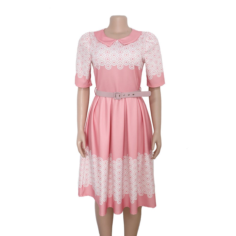 90820-MX75 loose A-line african popular plus size dress for women