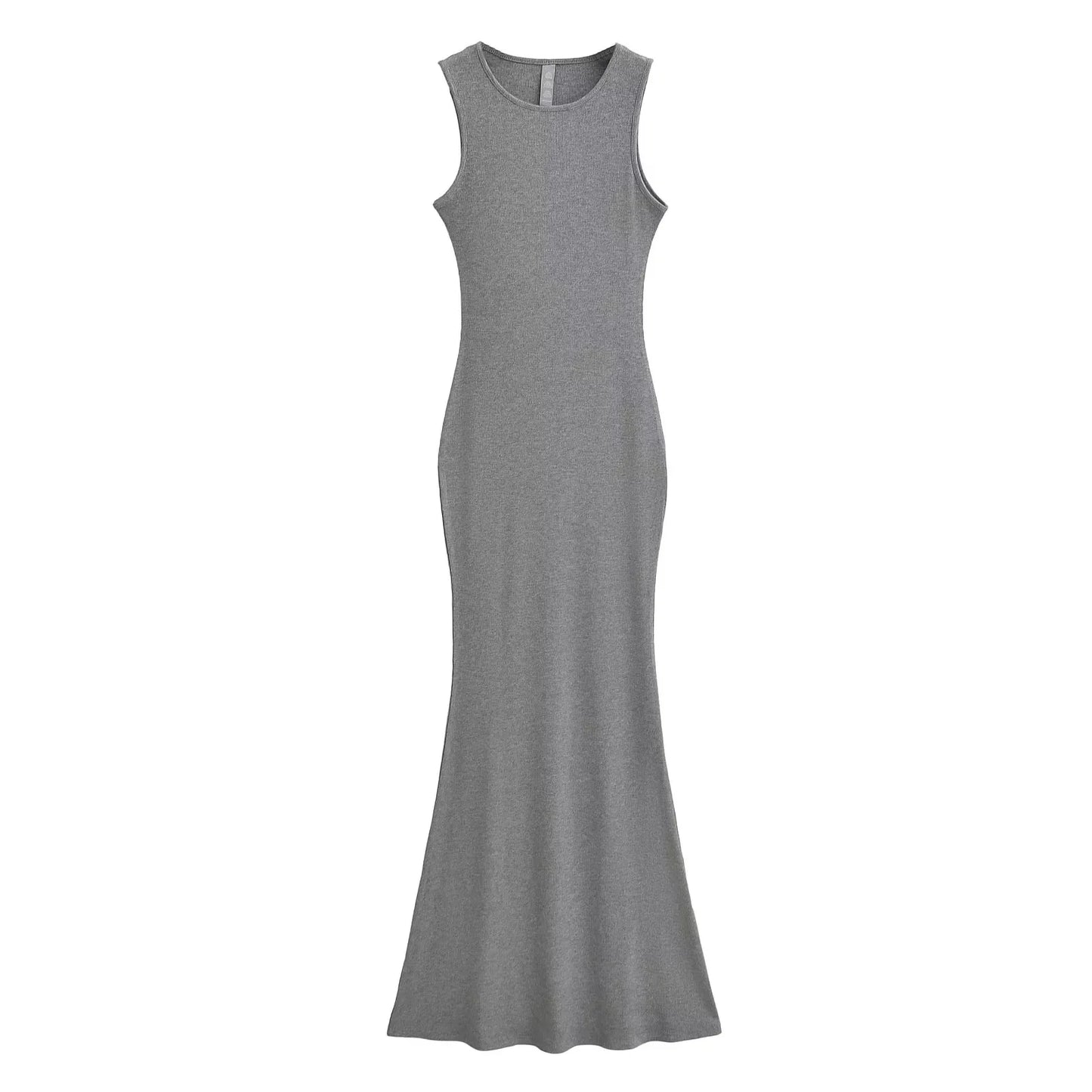 91% Modal 9% elastane Ribbed Women Sleeveless Tank top Dress Bodycon solid Women Long dress