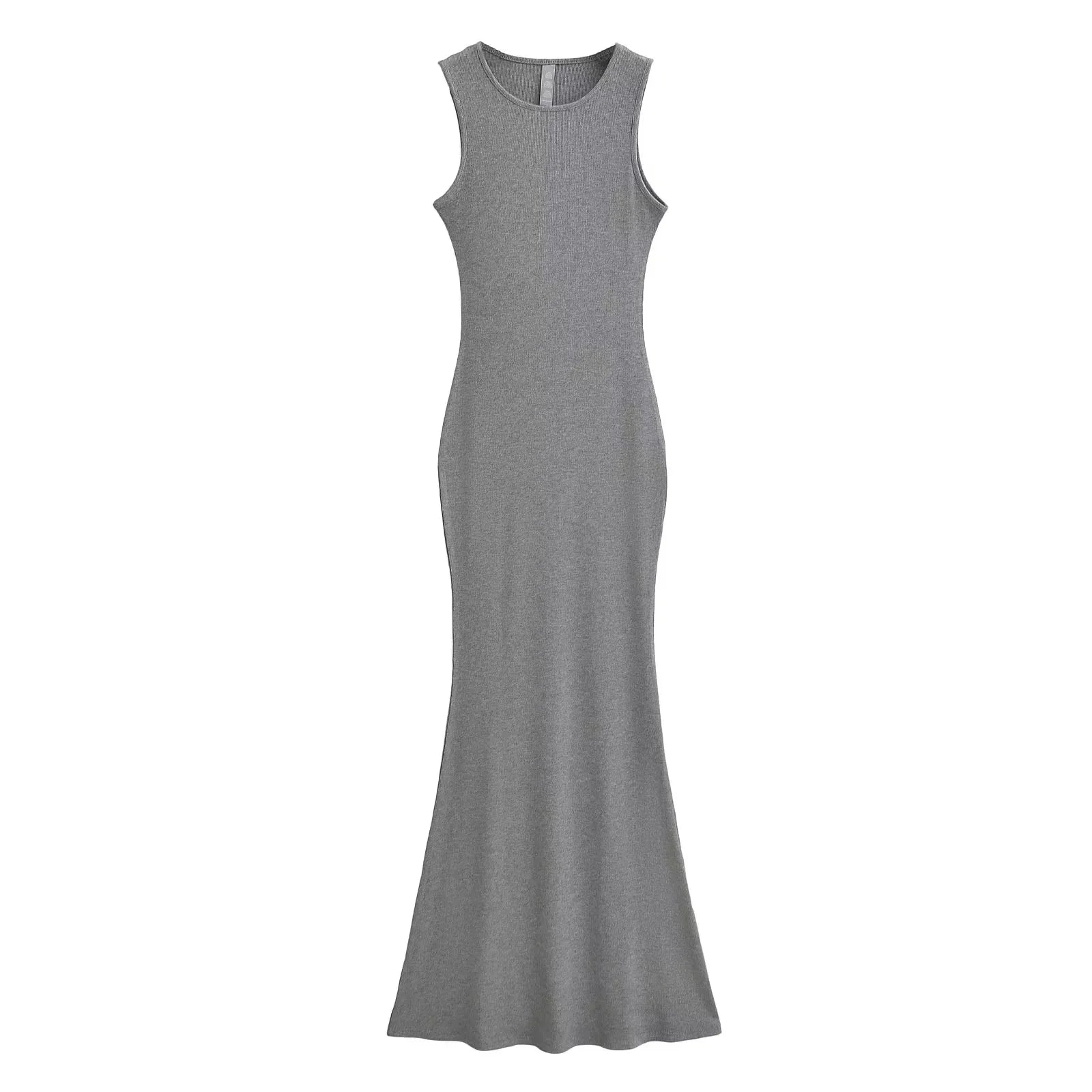91% Modal 9% elastane Ribbed Women Sleeveless Tank top Dress Bodycon solid Women Long dress