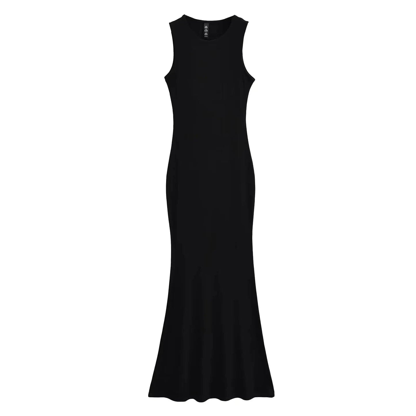 91% Modal 9% elastane Ribbed Women Sleeveless Tank top Dress Bodycon solid Women Long dress