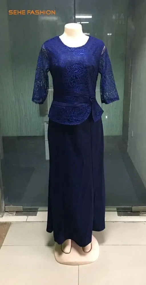 91031-MX26 wholesale elegant lace maxi dresses for sehe fashion women