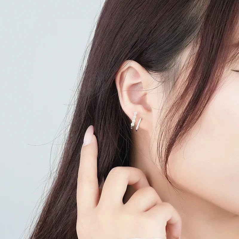 925 silver pearl earrings jewelry gold plated gold plated sterling silver geometric pearl stud earrings for women