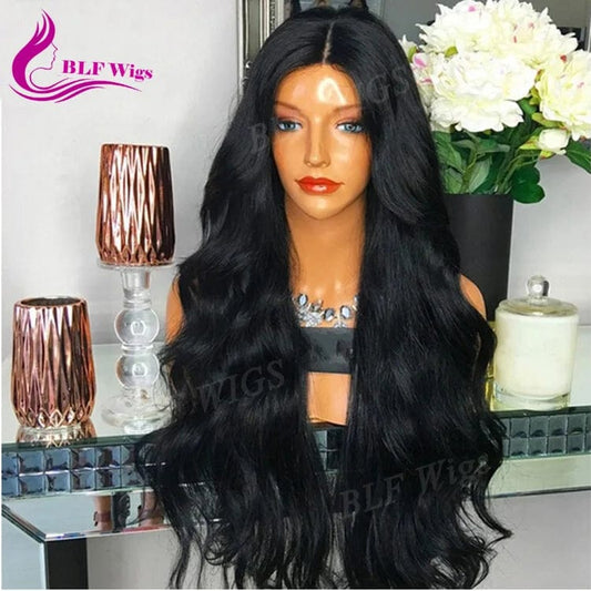 9A Body Wave Human Hair Full Lace Wigs for Black Women 200% Density Malaysian Virgin Hair Lace Wig with Baby Hair