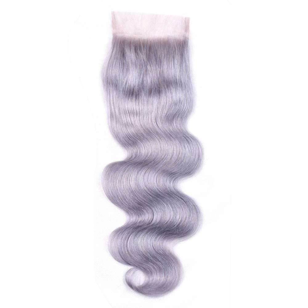 9A Grade Silver Gray Human Hair Virgin Brazilian Hair Weaves 3 Bundles with Closure body wave Colored Grey Human Hair Bundle
