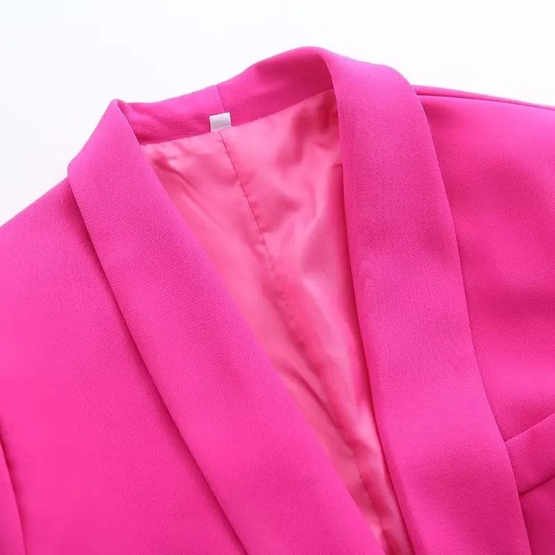 A33372 High Quality Women Blazer Jacket Casual Long Sleeve Blazers Ladies Women Lace Up Chic Outerwear Office Lady Blazers