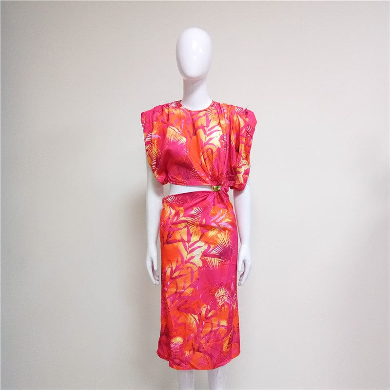 A3956 Migu Garment Digital Printed Women Fashion Dress Formal Dress Women