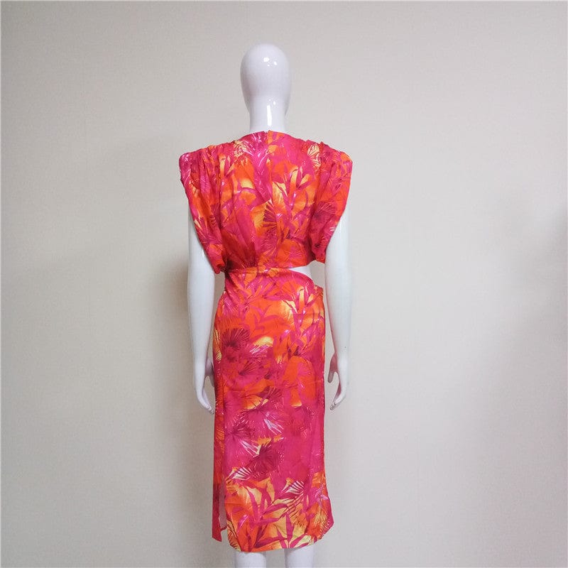 A3956 Migu Garment Digital Printed Women Fashion Dress Formal Dress Women
