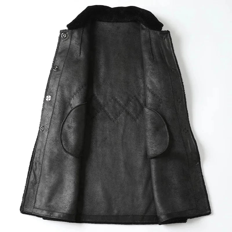 A50052 Pudi women real wool fur coat jacket trench winter warm female sheep shearing over size parkar coats