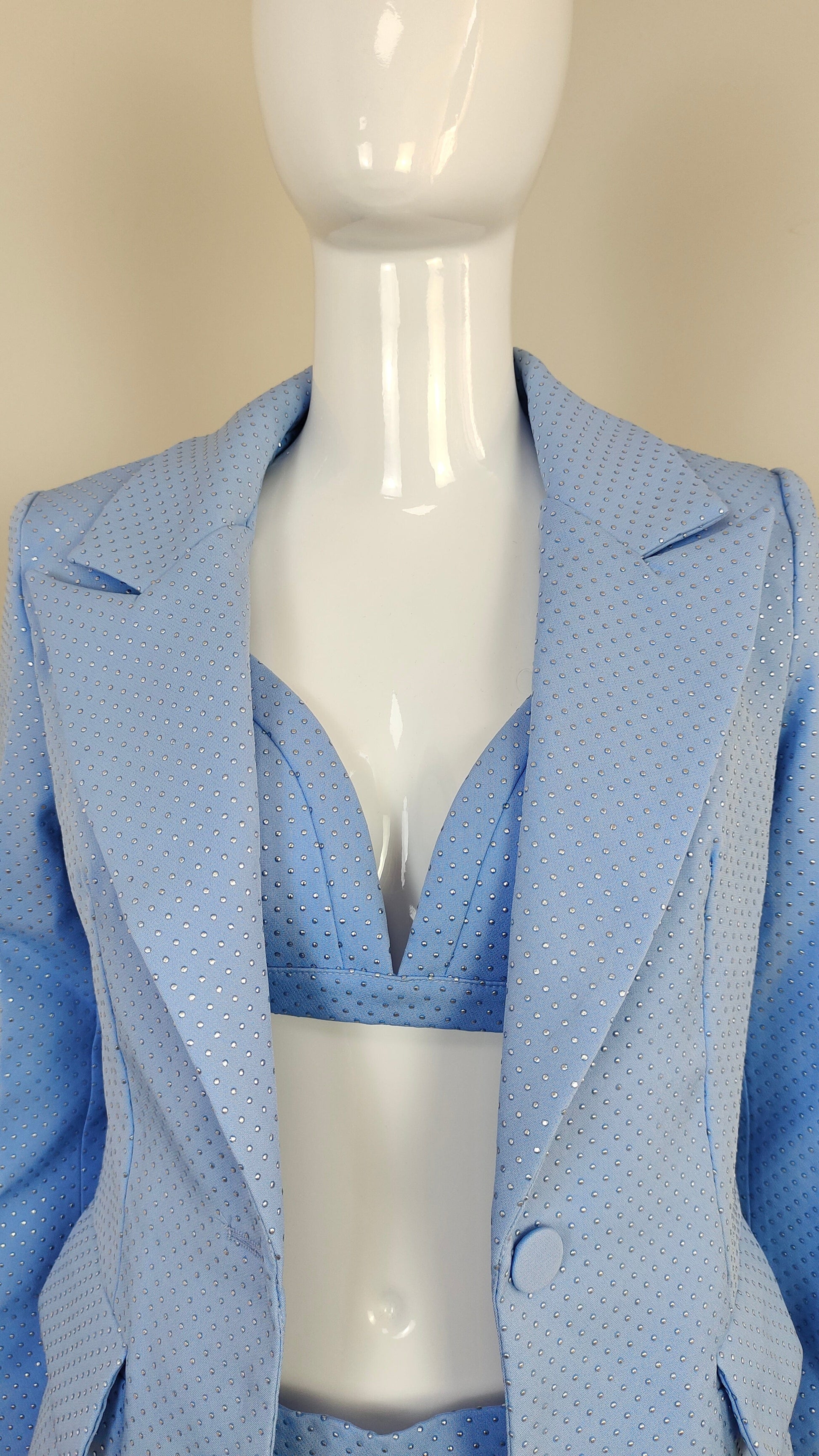 A5750 Newest Ladies Three Piece Blazer and Long Pant Suit Set for Women