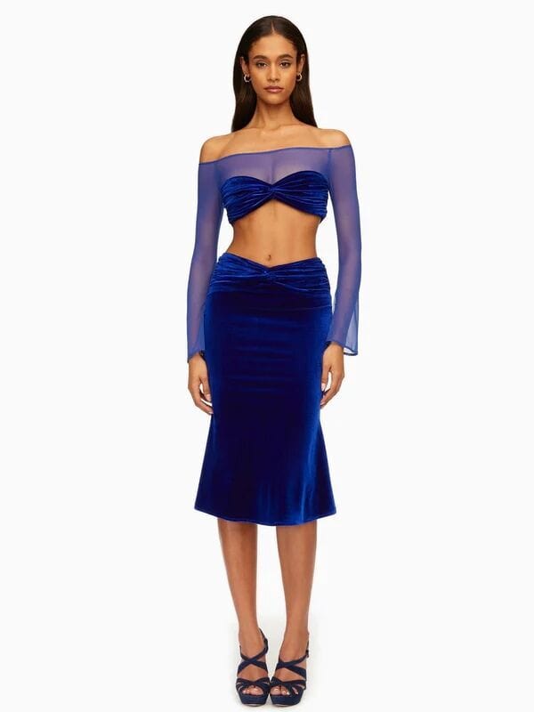 A7269 European  size causal suit short top and mini skirt Casual sexy two pieces Set