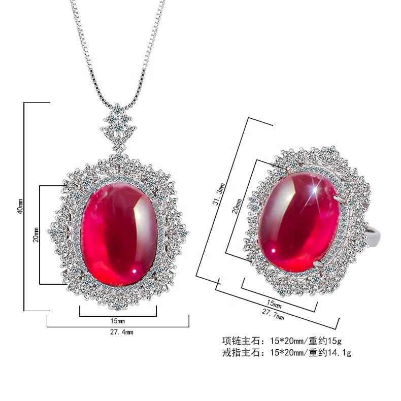 ADODO jewelry Drop Rhinestone Long Pendant Full Crystal Silver Plated Necklace & Earrings Elegant Bridal Wedding Jewelry Set