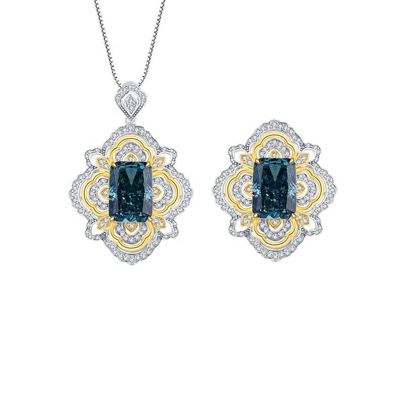ADODO jewelry Wedding Jewelry 6mm Cubic Zirconia American Diamond Necklace Bracelet Earrings Zircon Bridal Jewelry Set
