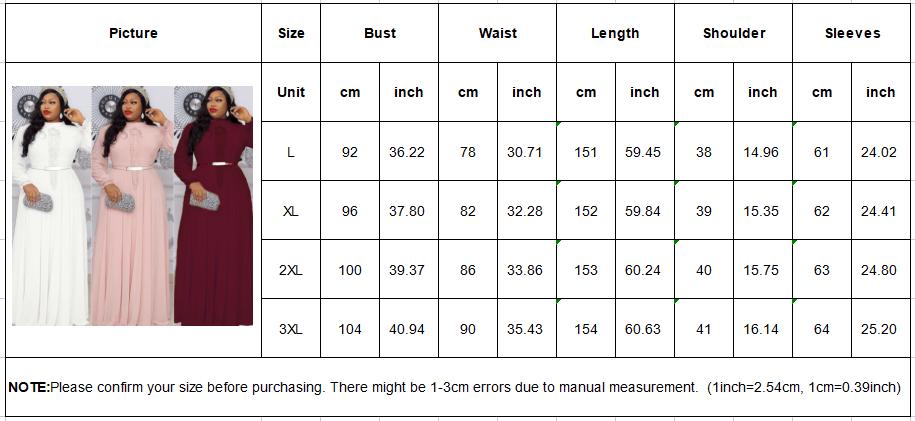 African Women Dress Africa Printed Style Dress Maiden Fashion Plus-size Long Solid Color Dress With Belt