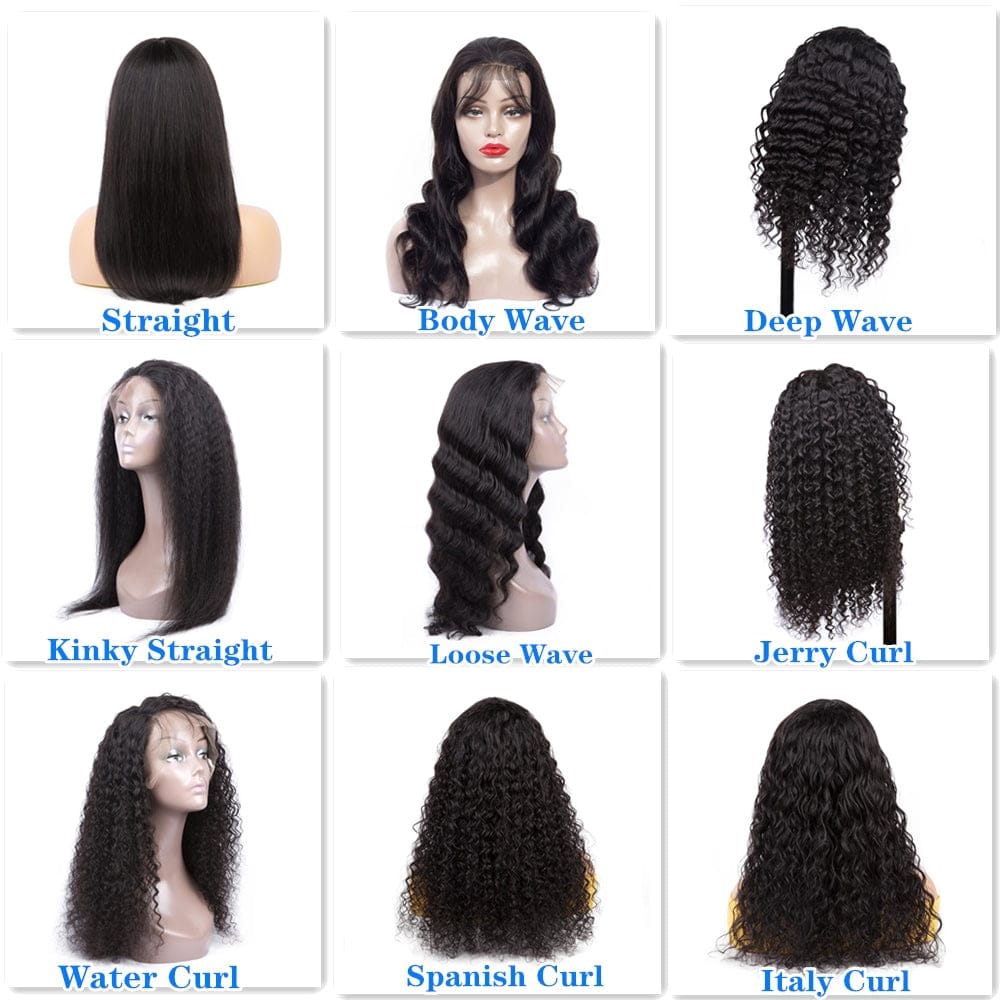 Afro kinky Curly Brazilian Human Hair Swiss HD Film African American 360 Lace Frontal Wigs For Black Women