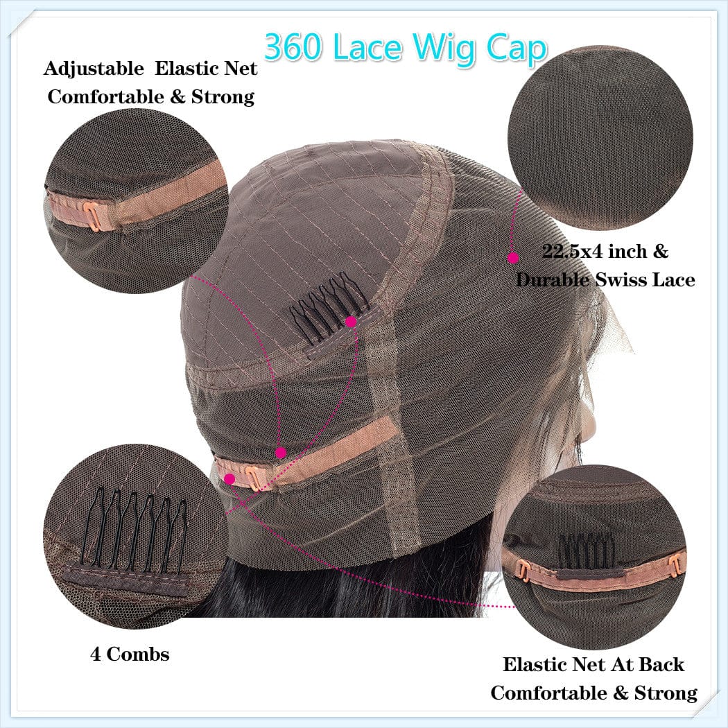 Afro kinky Curly Brazilian Human Hair Swiss HD Film African American 360 Lace Frontal Wigs For Black Women