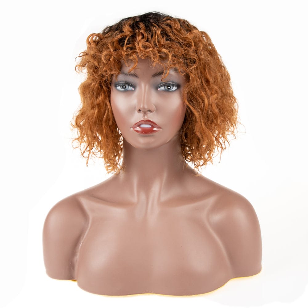 Afro Kinky Curly gorgeous color synthetic Wig sleek wholesale cheap Heat Resistant kinky curl Synthetic Hair Wigs for women