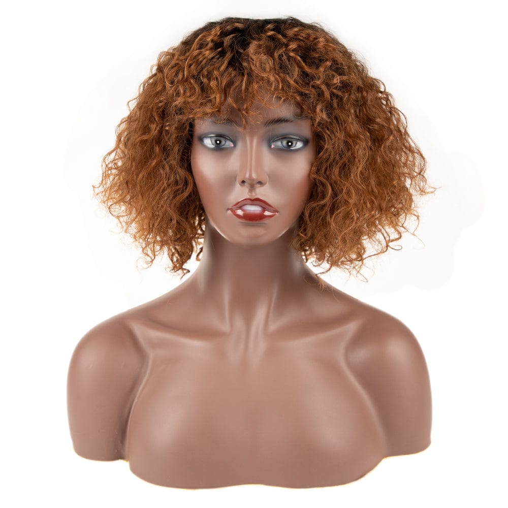 Afro Kinky Curly gorgeous color synthetic Wig sleek wholesale cheap Heat Resistant kinky curl Synthetic Hair Wigs for women