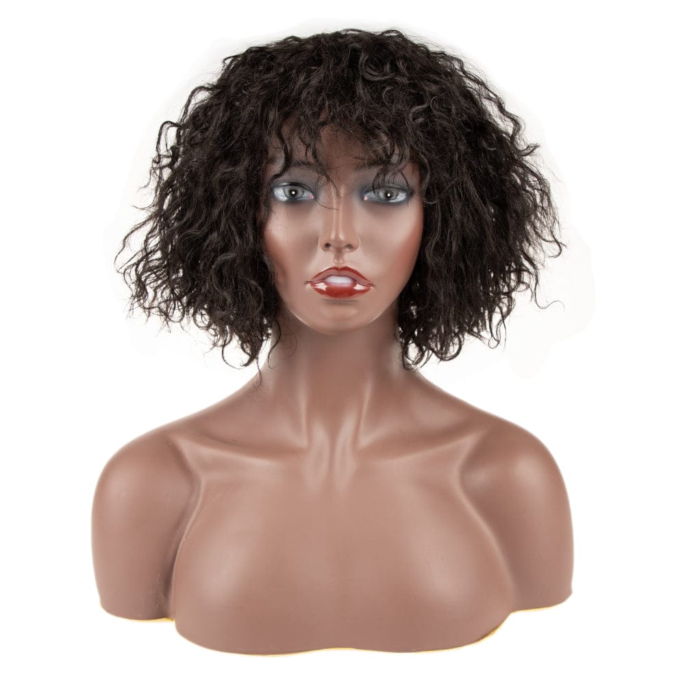 Afro Kinky Curly gorgeous color synthetic Wig sleek wholesale cheap Heat Resistant kinky curl Synthetic Hair Wigs for women