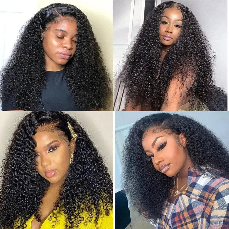 Afro Kinky Curly unprocessed 100% human hair full lace wig Glueless Full Hd Raw Brazilian Human Hair Hd Lace Frontal Wigs