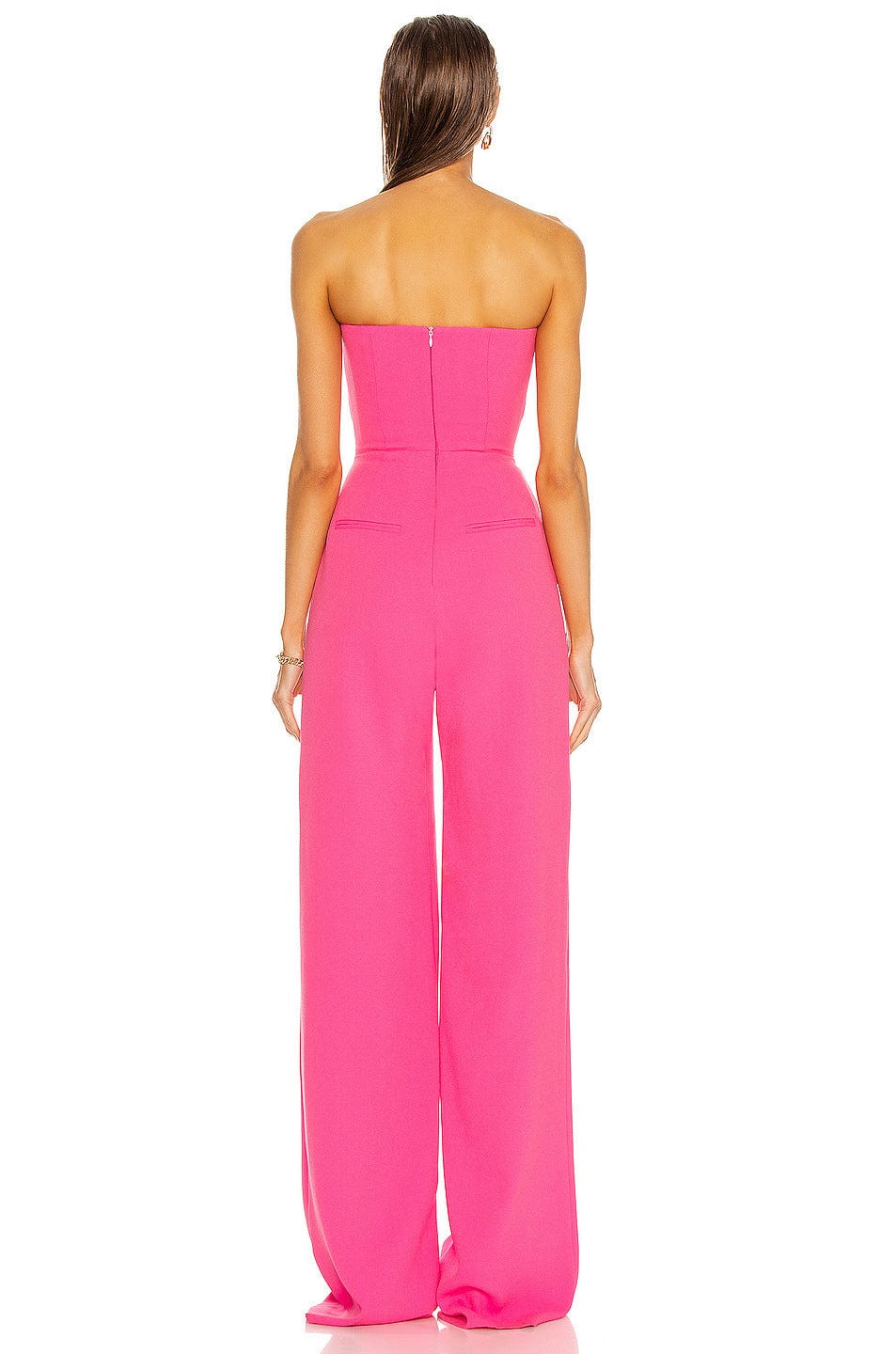 AH0105 Sexy Tube Top High Waist Jumpsuits Dress Pink Rompers And Jumpsuit Rompers Ladies Jumpsuit