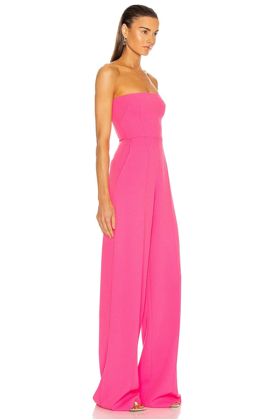 AH0105 Sexy Tube Top High Waist Jumpsuits Dress Pink Rompers And Jumpsuit Rompers Ladies Jumpsuit