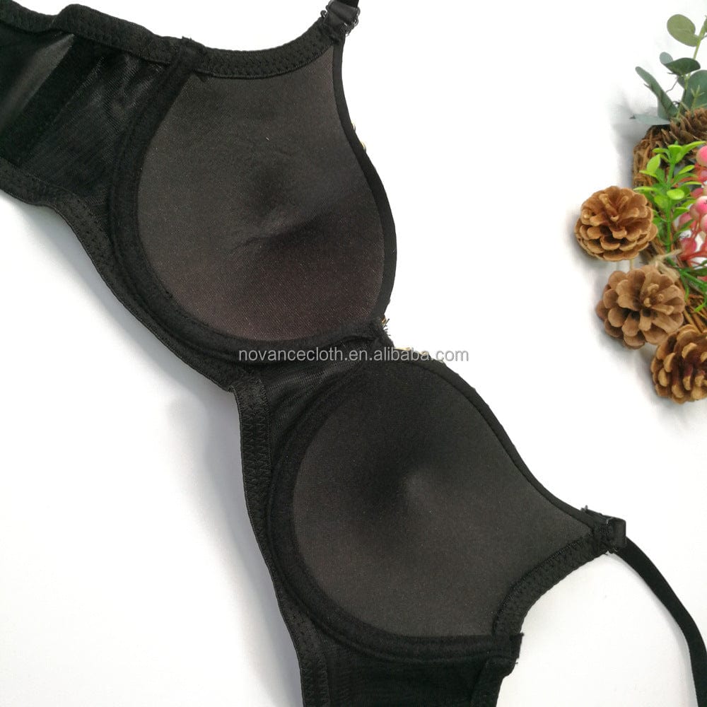 Alibaba Online Shopping Top Corto Para Mujer Perlas Custom Women'S Fitted Crop Tank Top Unique Design Spike Studded Sexy Bra