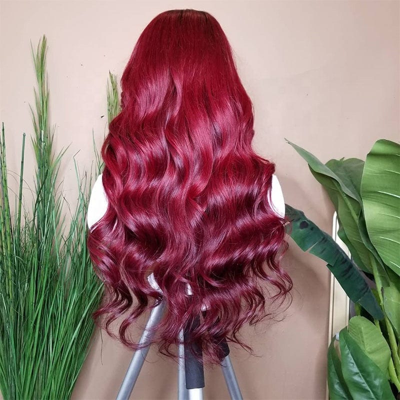 Allure Romance Ombre Burgundy Color Raw Hair