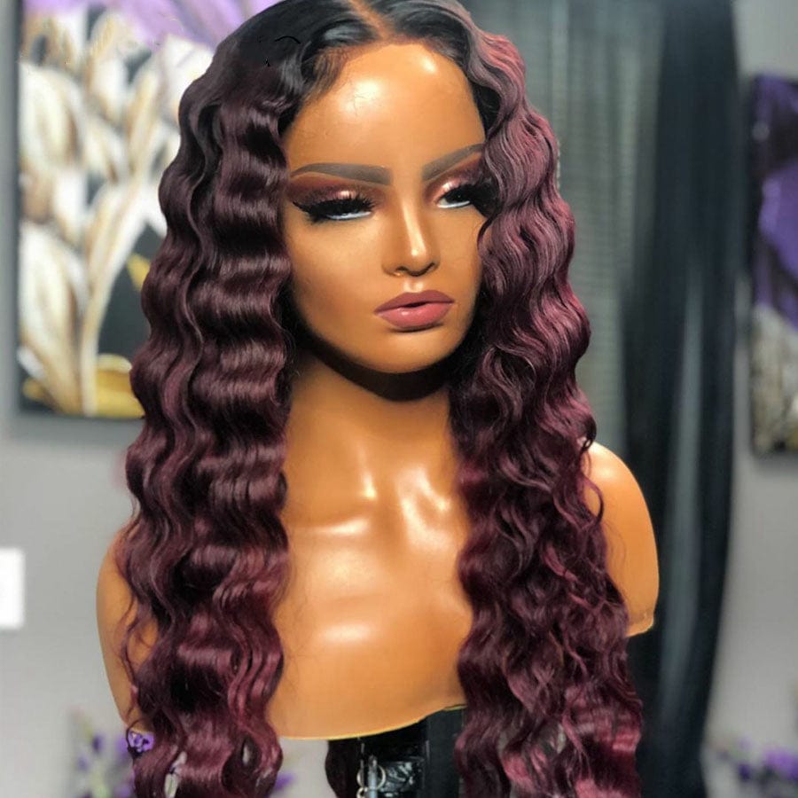 Allure Romance Ombre Burgundy Color Raw Hair