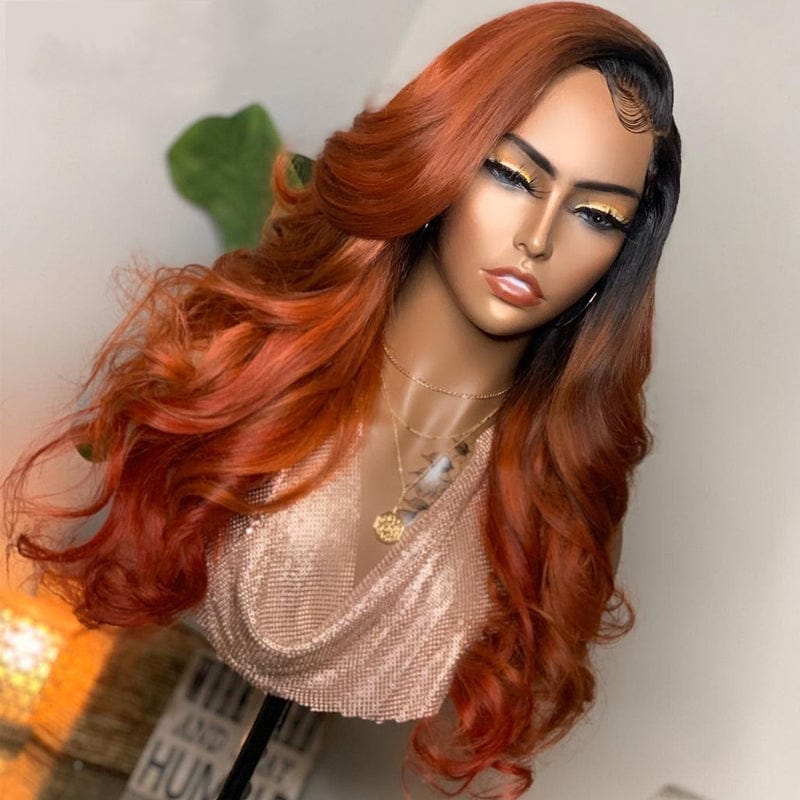 Allure Romance Ombre Burgundy Color Raw Hair