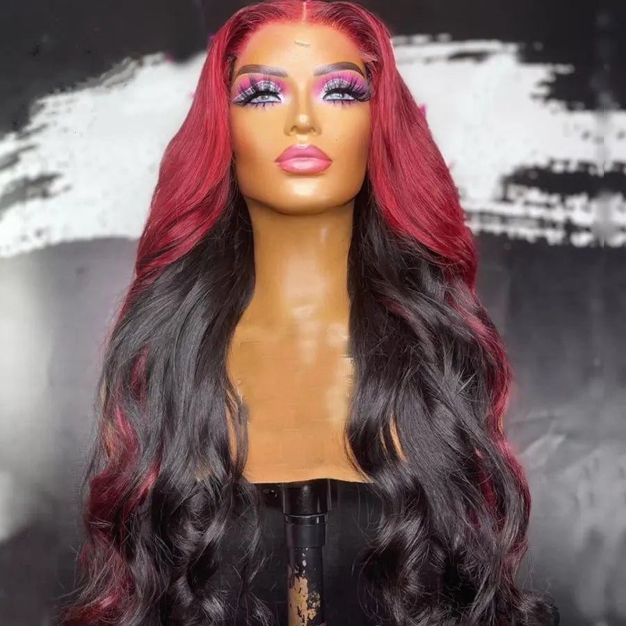 Allure Romance Ombre Burgundy Color Wavy Wigs