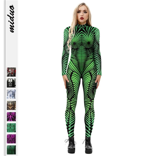 Amazing Print Pattern Sexy For Party Halloween Bulk Costumes Adults Women Cosplay