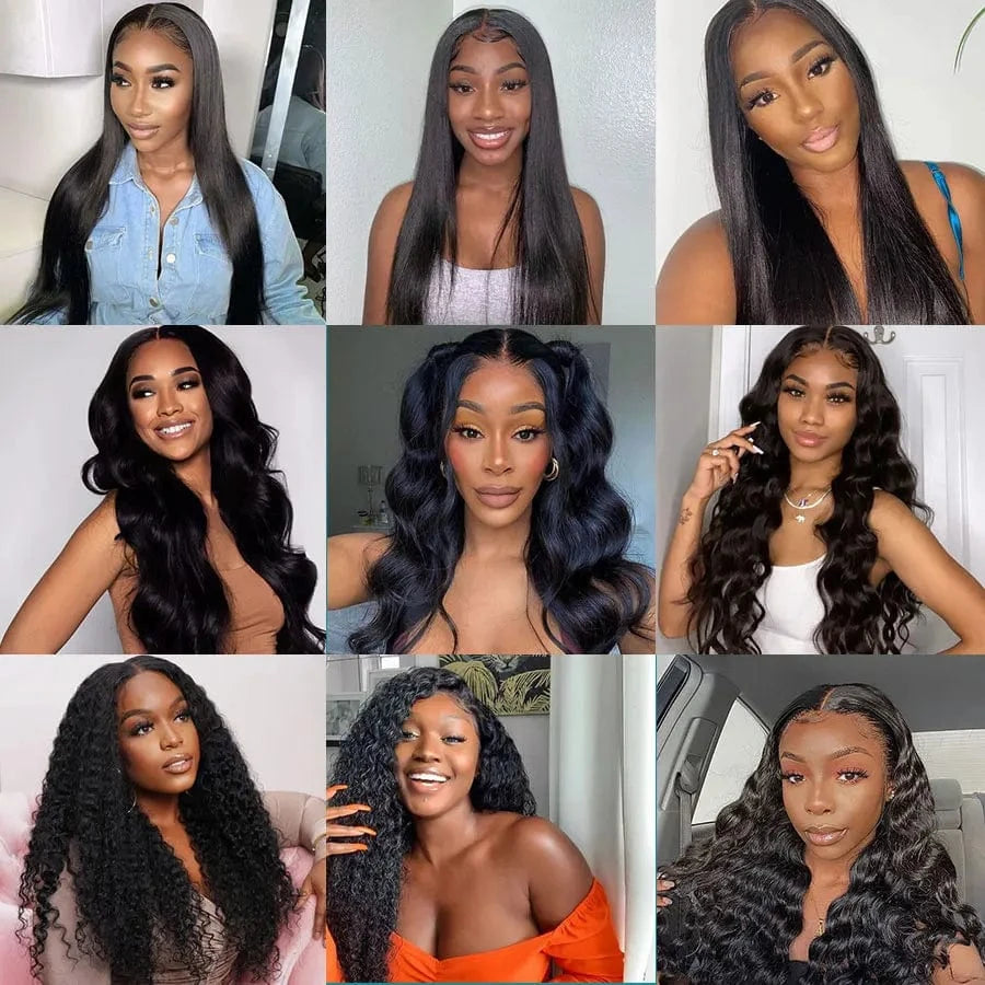 AngelBella Human Hair Blend Bundles With Closure High Quality Brazilian Hair Bundles Women Wig Hats Hair Extensions