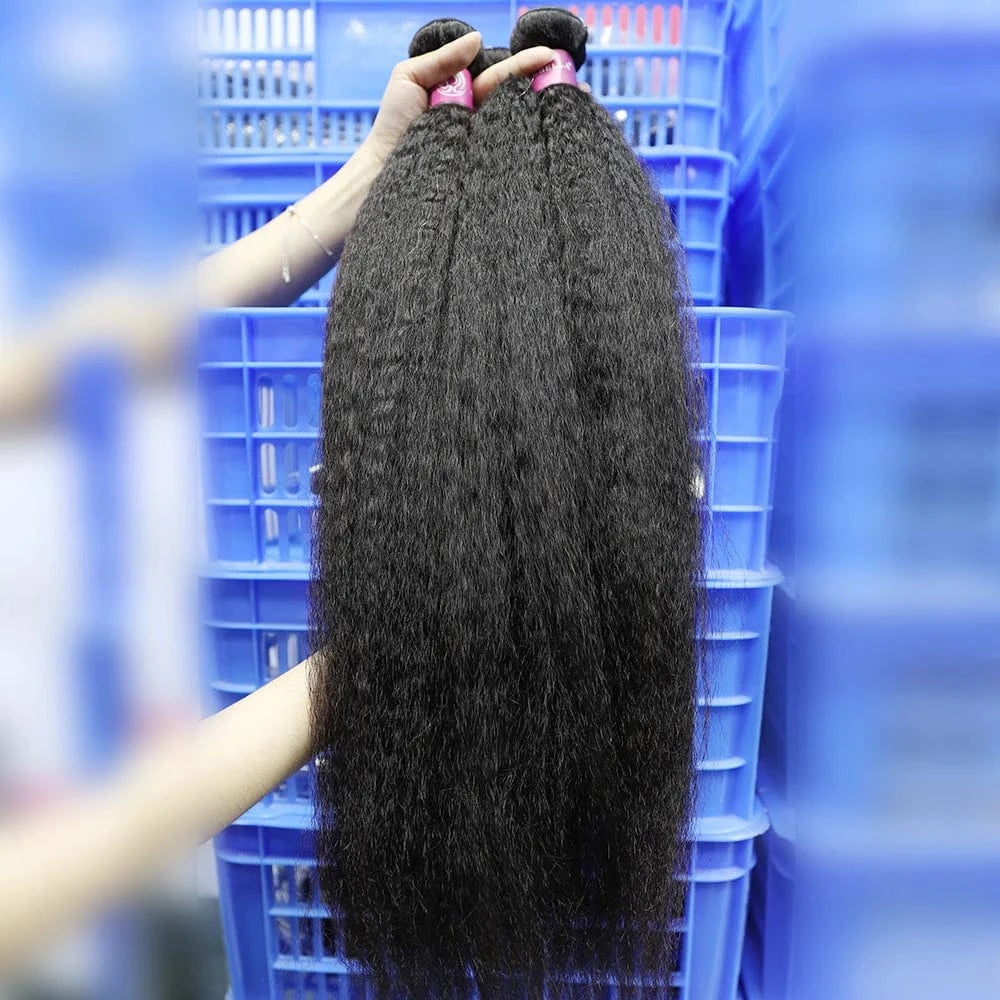 AngelBella Human Hair Blend Bundles With Closure High Quality Brazilian Hair Bundles Women Wig Hats Hair Extensions