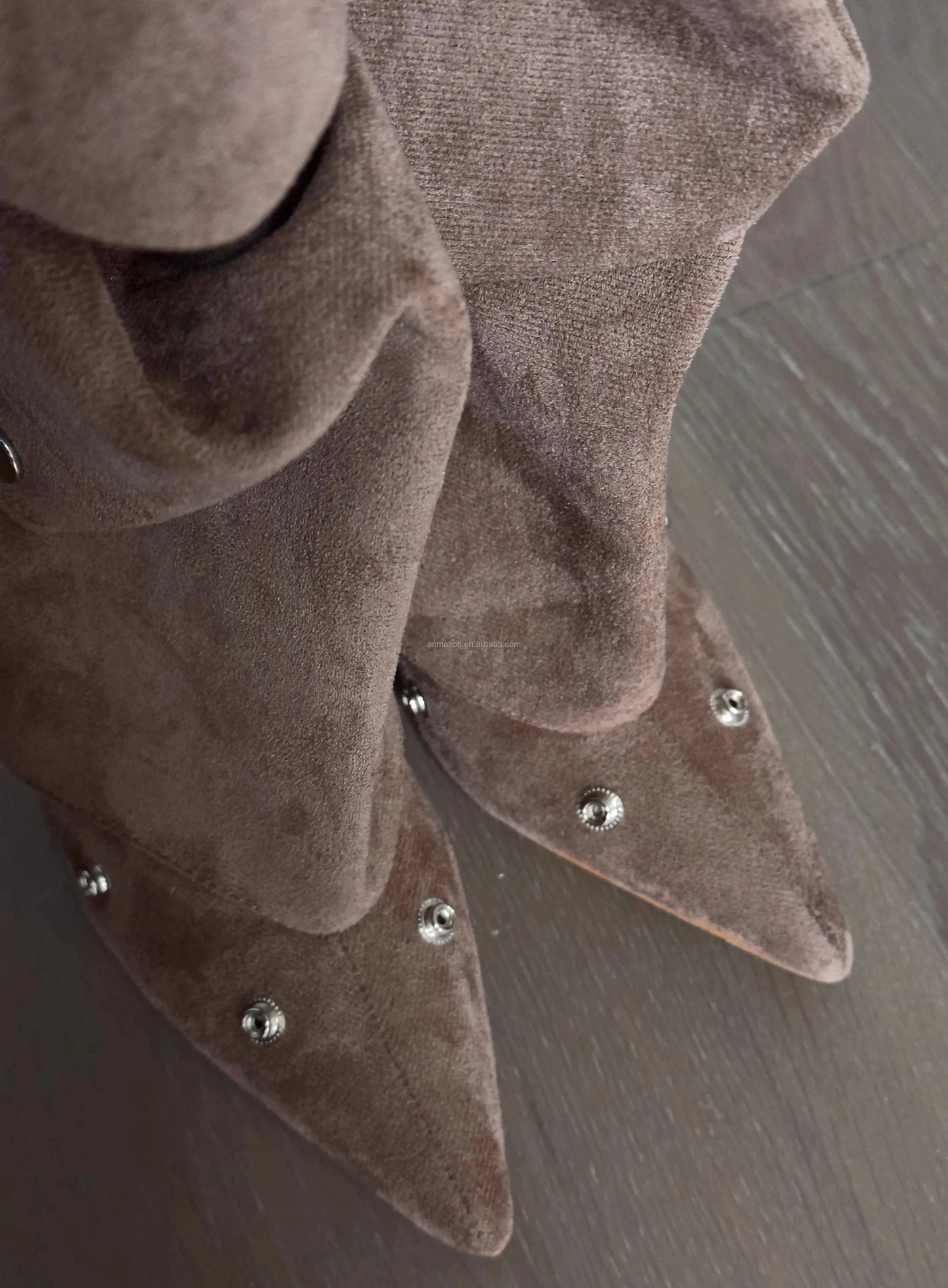 Anmairon Ready To Ship New Design 2023 Winter Hot Sale Women Knee High Boots