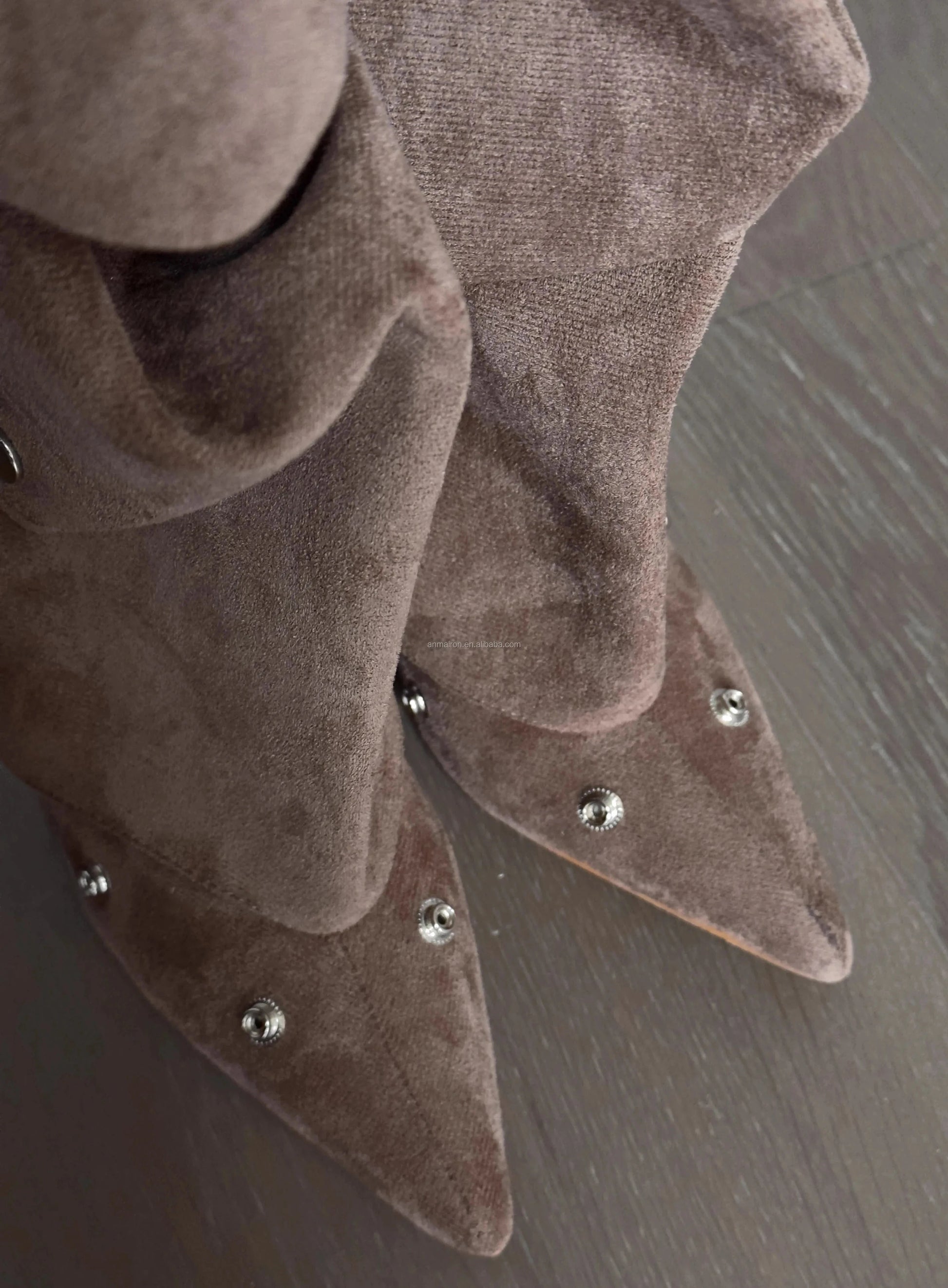 Anmairon Ready To Ship New Design 2023 Winter Hot Sale Women Knee High Boots
