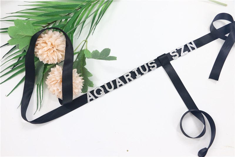 Aquarius-3561 Punk Simple Letter Multi Layer Sexy Bing Butterfly Waist Chain Crystal Belly Chain Women Summer Beach Bikini body chain
