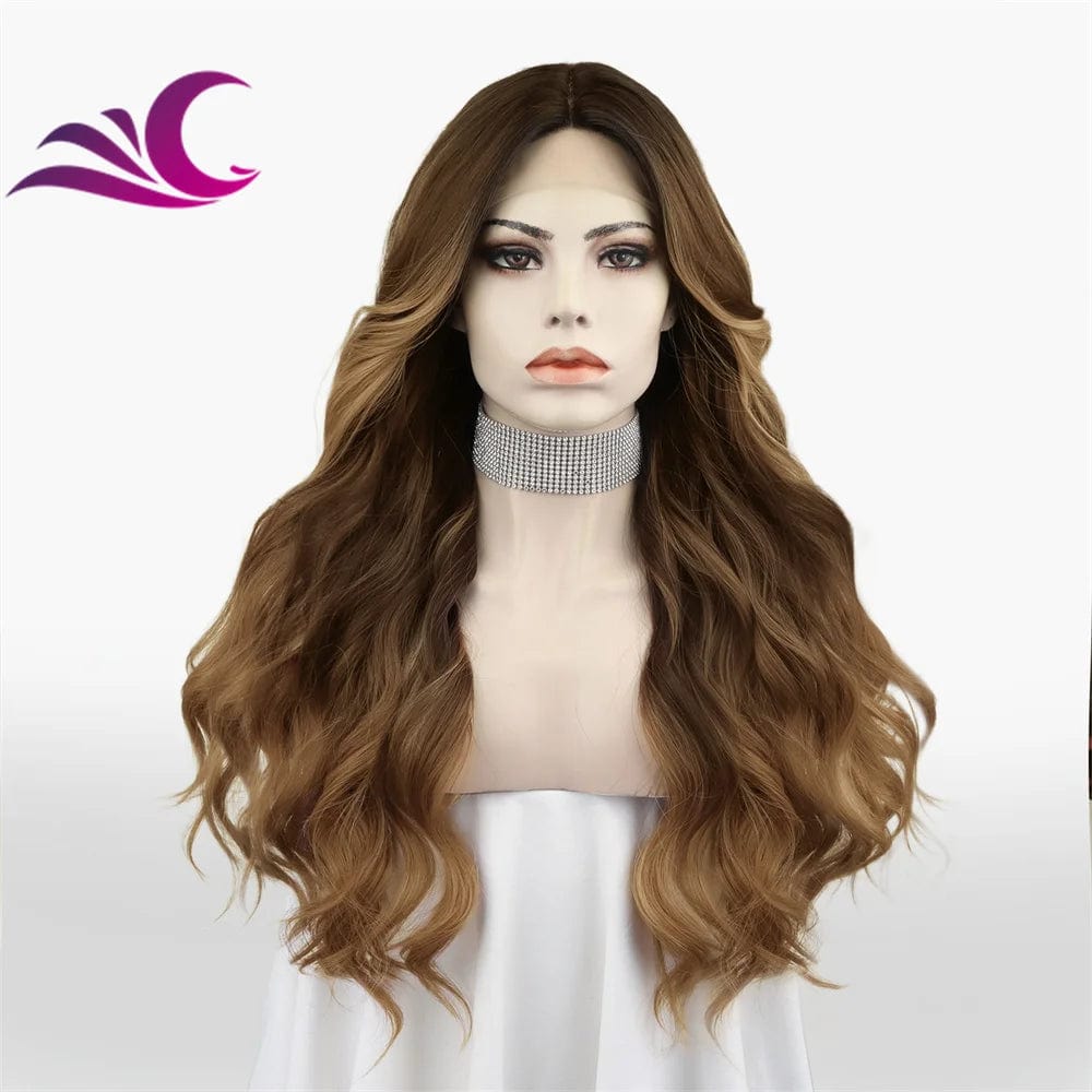 as pic / TQ08-M30 Celebrity pink color wig pre-plucked natural hairline heat resistant premium fiber synthetic lace front wig