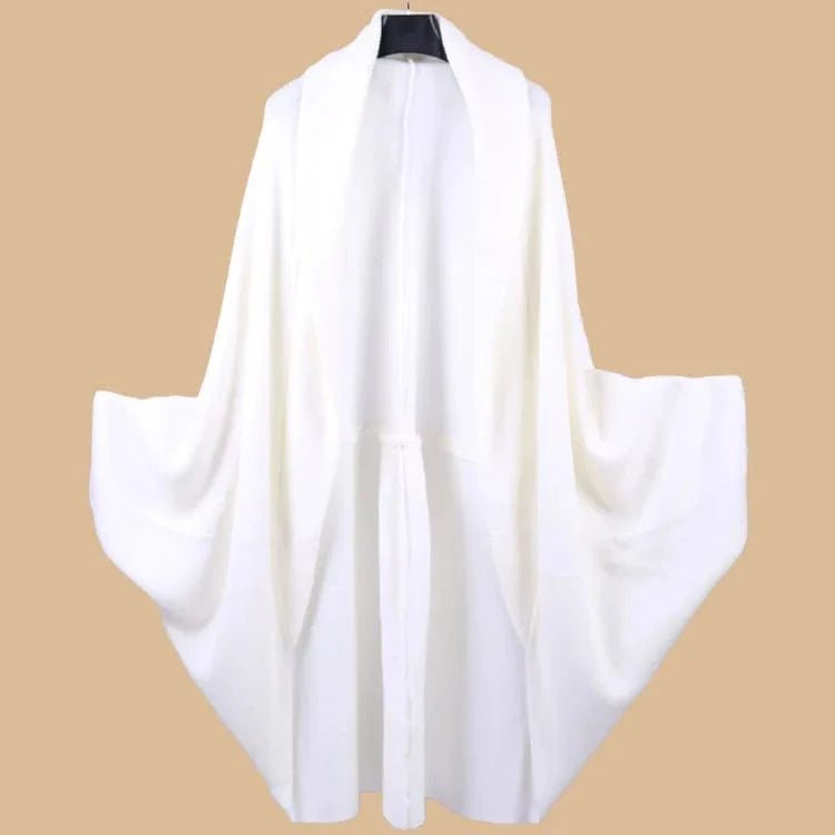 available / Ivory Casual Style Turn-down Collar Acrylic Cashmere Feel Ribbed Collar Women Knit Cardigans Shrug