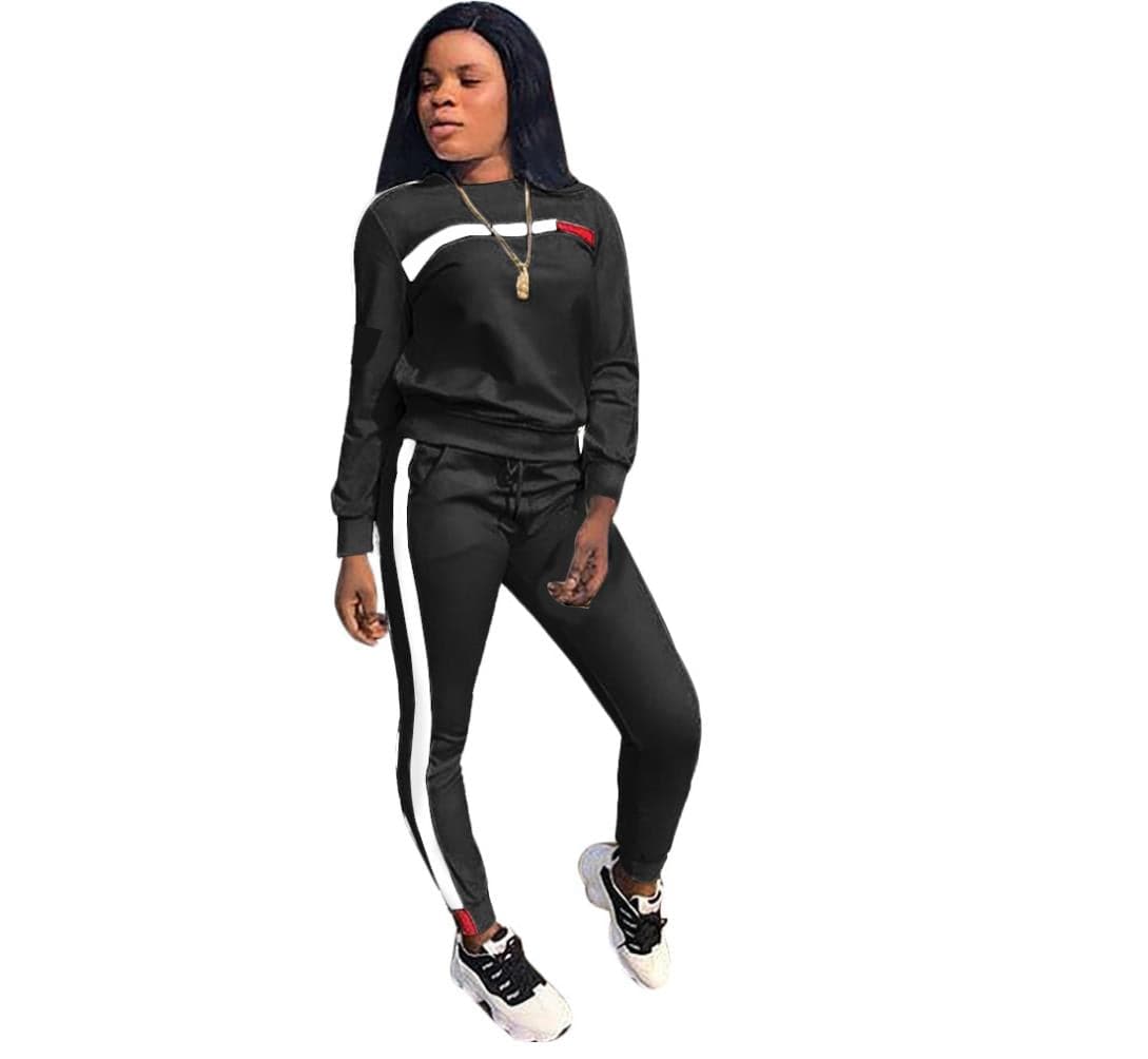 B2145 hot sale women's printed sweater Set girls' sweaters  women suit fur sweater clothing womans wool